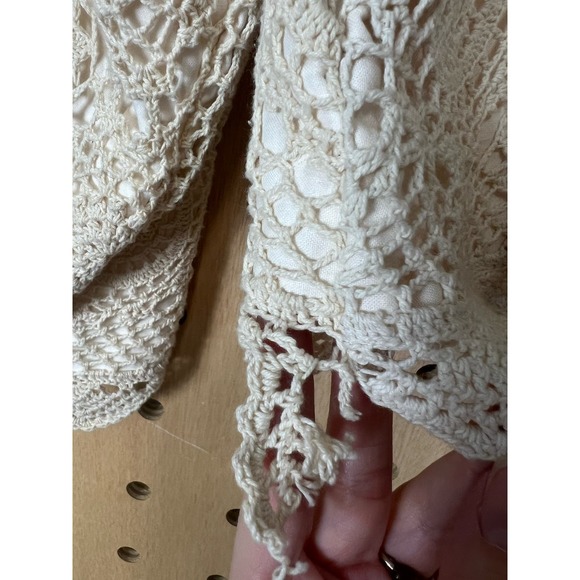 Vintage crocheted lace jacket - Picture 7 of 8